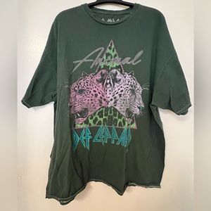 Urban Outfitters Def Leppard Double Animal T-Shirt Dress SOLD OUT